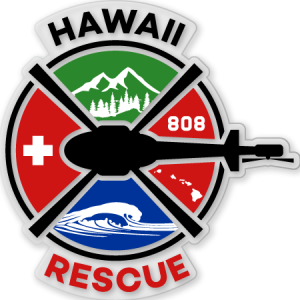 A custom Austin decals design for the Hawaii Rescue team